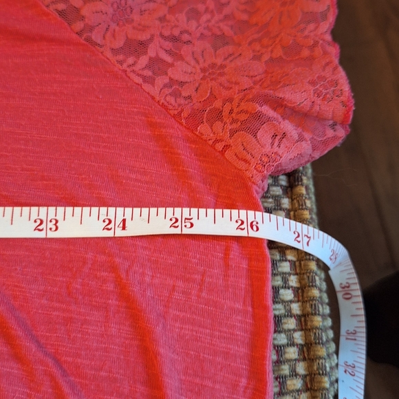 Lane Bryant Coral Lace Sleeve Blouse Bundle 2 For $10 - Picture 6 of 8